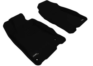 Honda CR-Z Floor Mats - Front - 3D MAXpider - Kagu Series - Black - `11-`16